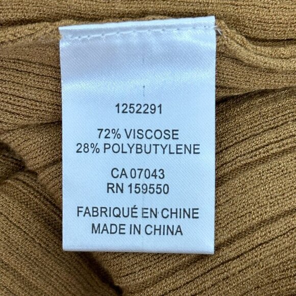 House of Harlow 1960 Duster Length Tie Front Ribbed Cardigan Tan - Picture 8 of 10